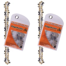2 saw chains suitable for Einhell GE-LC 36/35 35cm 3/8 52TG 1.1mm half chisel
