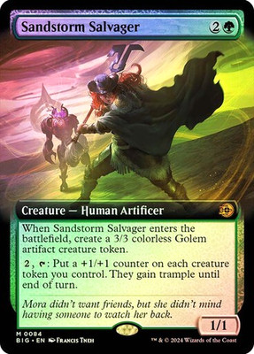 MTG - Sandstorm Salvager - Foil - Extended Art - BIG - Magic the Gathering