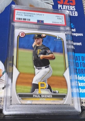 2023 Paul Skenes RC  Bowman Draft PSA 9 !!!!!!!WOW LOOK!!!!!!!