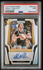 2025 Prizm WNBA #SG-HVL Hailey Van Lith Signatures PSA 9