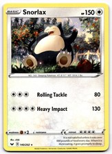 Snorlax 140/202 SWSH Spada e Scudo Set Base Carta Pokemon Rara - NM
