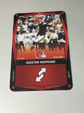 2025 Uno Elite Core Edition Red DUSTIN HOPKINS #083 Cleveland Browns Football