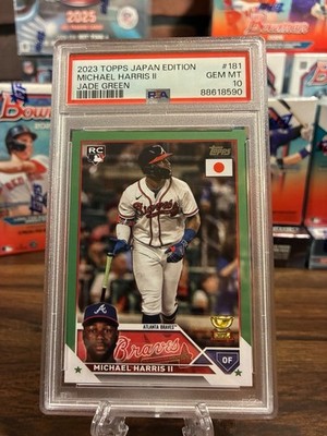 2023 Topps Japan Edition - Michael Harris II Jade Green /75 PSA 10 POP 2 Rare!