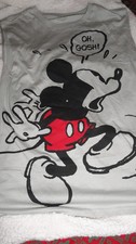 XL Adult Mickey Mouse Gray "OH GOSH" Tank Top NWT Disney