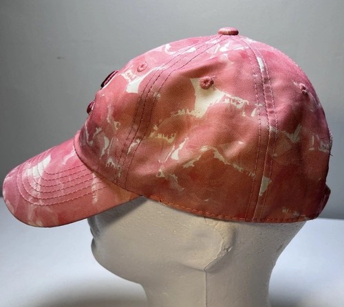 Chicago Cubs Pink Camo Baseball Hat Cap Adjustable Women's Strapback MLB - Picture 3 of 9