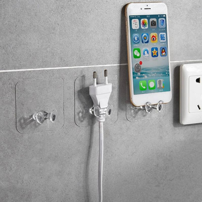 Innovativer transparenter Wandhaken zur Aufbewahrung in K??che und Bad