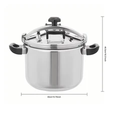 40L Stainless Steel Pressure Cooker Household Explosion Proof Steamer Cooking Pr