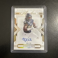 Panini 2022 Flawless Collegiate D'Vonte Price #107 Gold /10 FIU Panthers