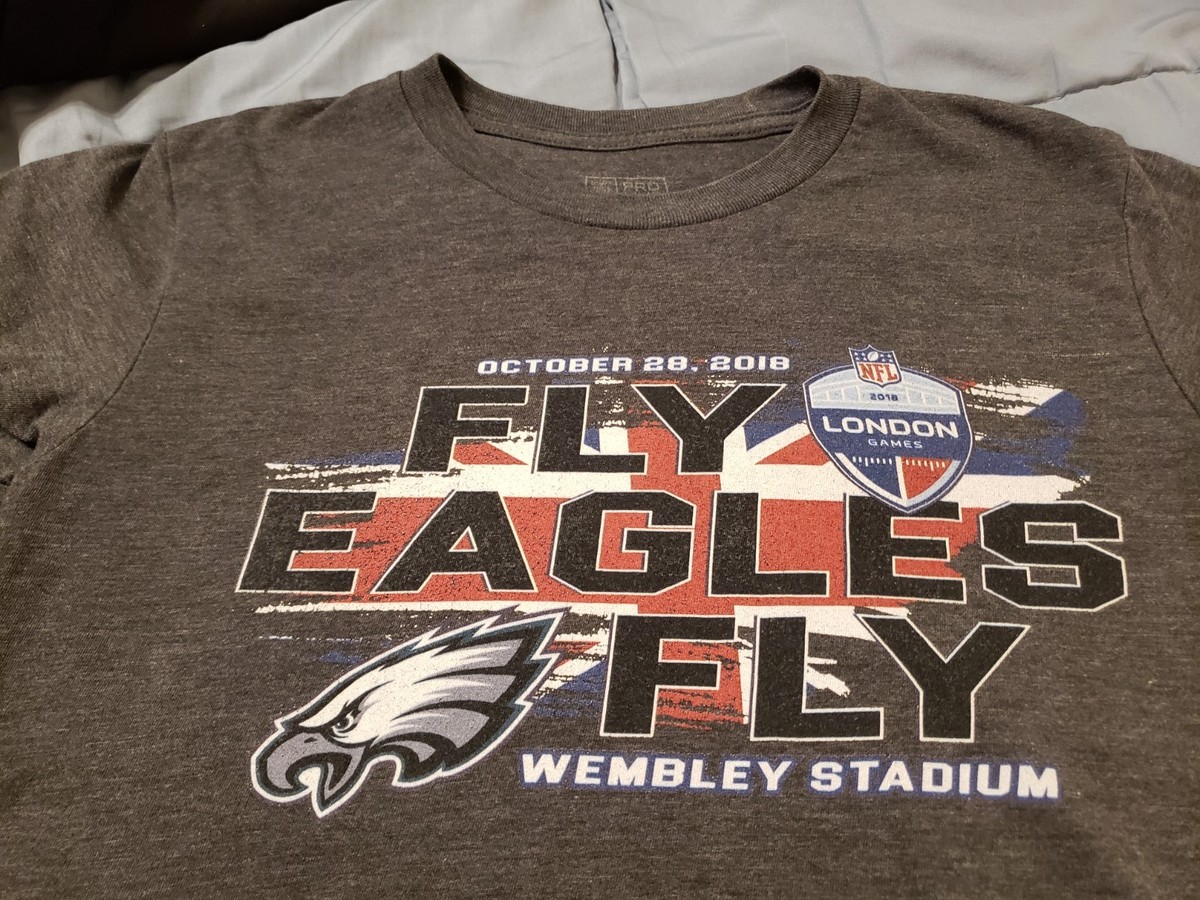 NFL Philadelphia Eagles London Game Short Sleeve Gray T-Shirt