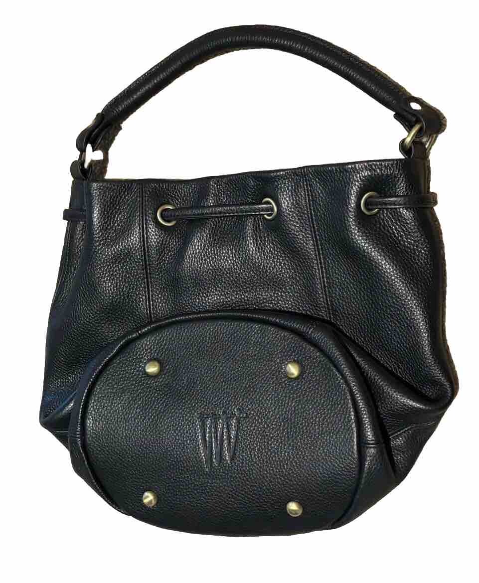 STATUS ANXIETY PREMONITION BUCKET BAG FULL GRAIN ITALIAN PEBBLE LEATHER