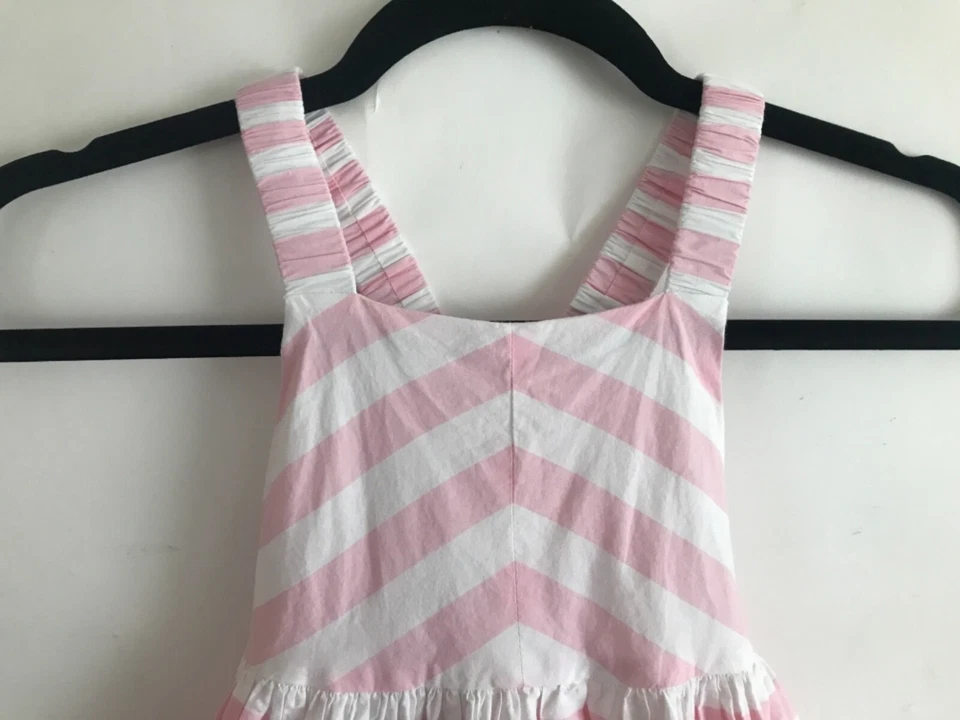 Vestido Rachel Ashwell Niñas Talla 4T Shabby Chic Rayas Concha de Mar Pascua Sol Foto 3 de 4
