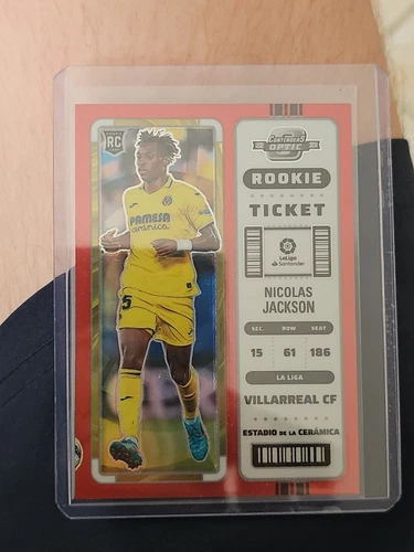 Nicolas Jackson Contenders Optic Rookie Ticket Red /99 Villarreal