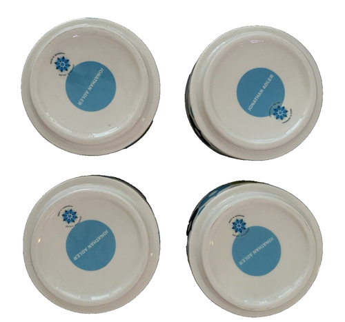 Jonathan Adler Fondue Set Stacking Bowls Modernist Blue Green Mod Pop Art w/box - Picture 6 of 10