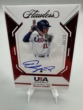ELIJAH GREEN 2023 Panini Flawless USA Gems Signatures RUBY #GSR-EG Auto RC /20