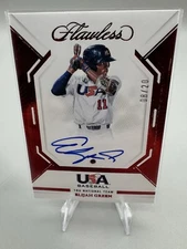 ELIJAH GREEN 2023 Panini Flawless USA Gems Signatures RUBY #GSR-EG Auto RC /20