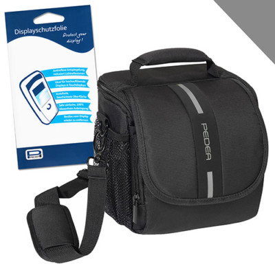 Kamera Tasche M + Folie für Canon EOS M100 M6 100D 5DS G1X SX740 Nikon D850 Z6