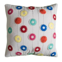Floral Throw Pillow - (18x18) - Rizzy Home on sale Floral Throw Pillow - (18x18) - Rizzy Home on sale