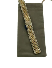 MICHELE DECO 16 Two Tone SS/YG 16mm watch bracelet - MS16DM285048