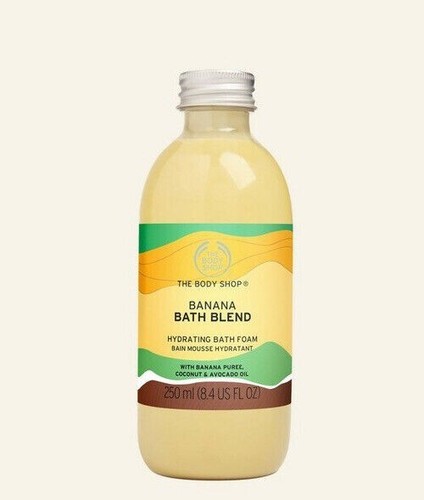 The Body Shop Banana Bath Blend Hydrating Bath Foam 250ml Discontinued