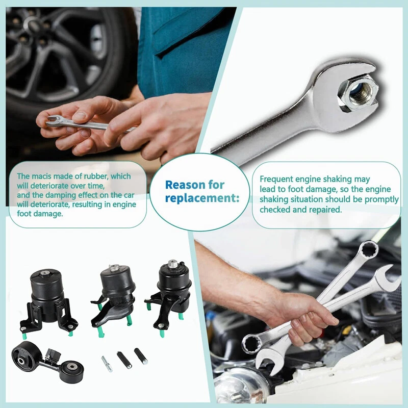 4PCS Motor Mounts For Toyota Camry Base/LE/SE/XLE Sedan 4-Door 2.4L 2002-2006 US - Image 3 of 4