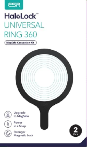 ESR for Magsafe Sticker 360, Magsafe Ring Magnet (Halolock), 2 Pack Magnetic Rin - Picture 10 of 12