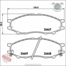 Kit Bremsbeläge Brembo Vorderachse für NISSAN ALMERA II D
