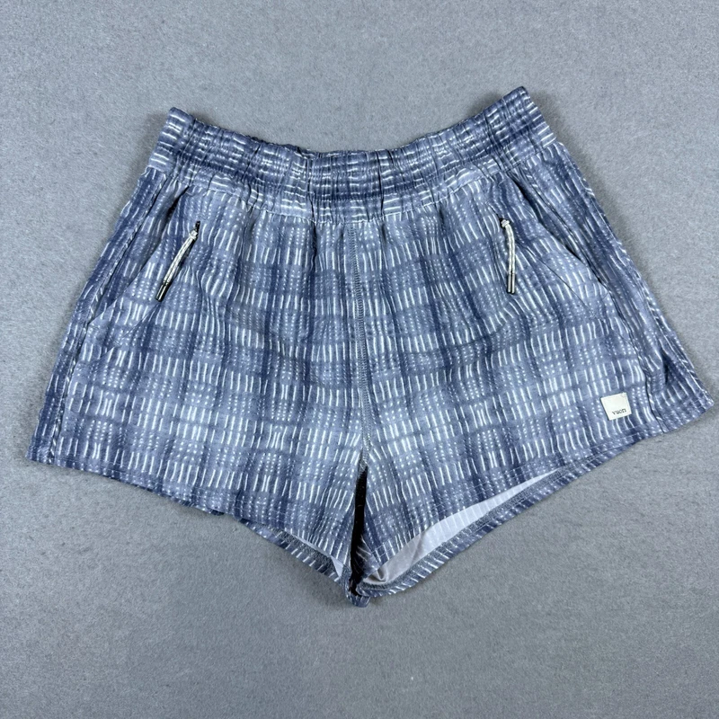 vuori dash shibori grid athleisure gym shorts
