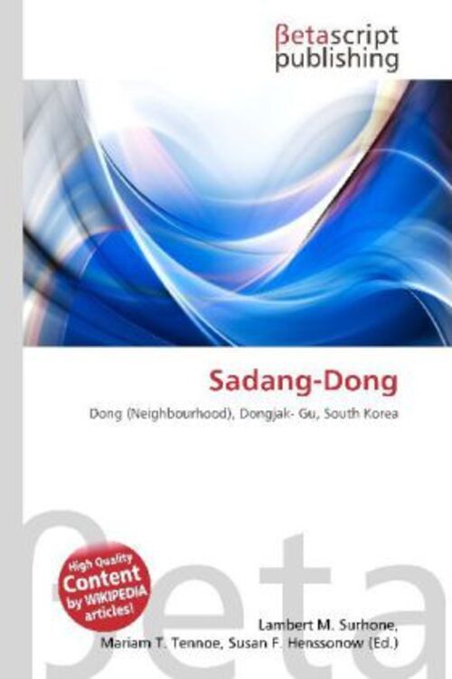 Sadang-dong Lambert M. Surhone (u. A.) Taschenbuch Englisch Ean
