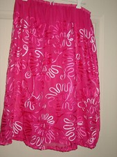 Pink Swirls Half Slip 30"-47" Waist Sissy-XXL 1X 2X NEW
