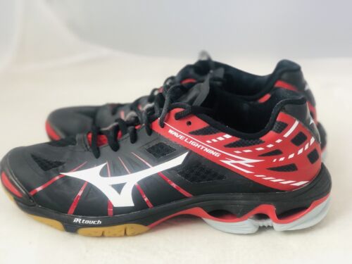 Borradura Acrobacia altavoz Zapatos de cancha de voleibol Mizuno Wave Lightning Z3 para mujer  negros/rojos talla W 9,5 | eBay