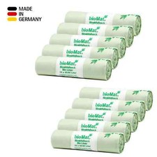 bioMat&reg; | Kompostierbare Biobeutel | 60-80 Liter | 100 Stk Bioabfallbeutel