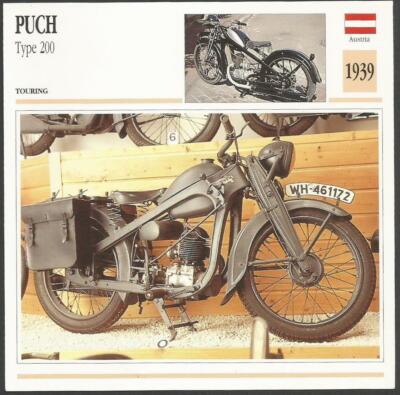 EDITO-SERVICE S.A.CLASSIC MOTORCYCLES-1939-PUCH-TYP 200
