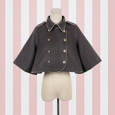Cappotto Poncho Cape Donna Giacca Wrap Cloak Bolero Lolita Doppiopetto