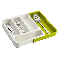 Utensil Drawer Organizer Plastic Silverware Organizer Expandable Kitchen Modern