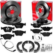 brembo BREMSSCHEIBEN + BELÄGE + HANDBREMSE VORNE+HINTEN passend für BMW 5er E39