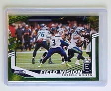Russell Wilson Field Vision Green Parallel 2020 Panini Donruss Elite Football #1