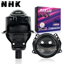 NHK M1 3.0'' Bi-LED Projector Lens Black&Silver Shrouds Headlight Retrofit LHD