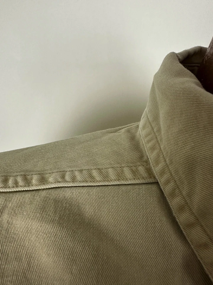 Vintage 90s INC Shirt Men L Garment Dyed Long Sleeve Button Down Cotton Twill - Image 4 of 4