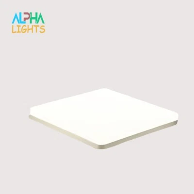 ALPHA LIGHTS Modern Square 36W LED Ceiling Light 6000K for Bathroom or Living Room