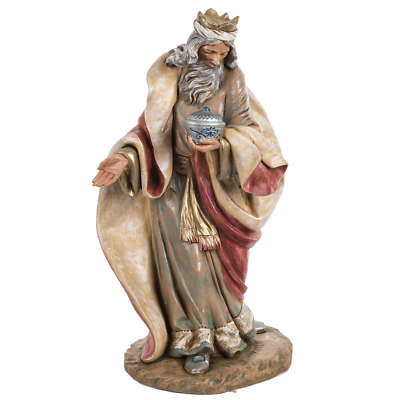 Weißer Magierkönig Krippe Fontanini 45 cm