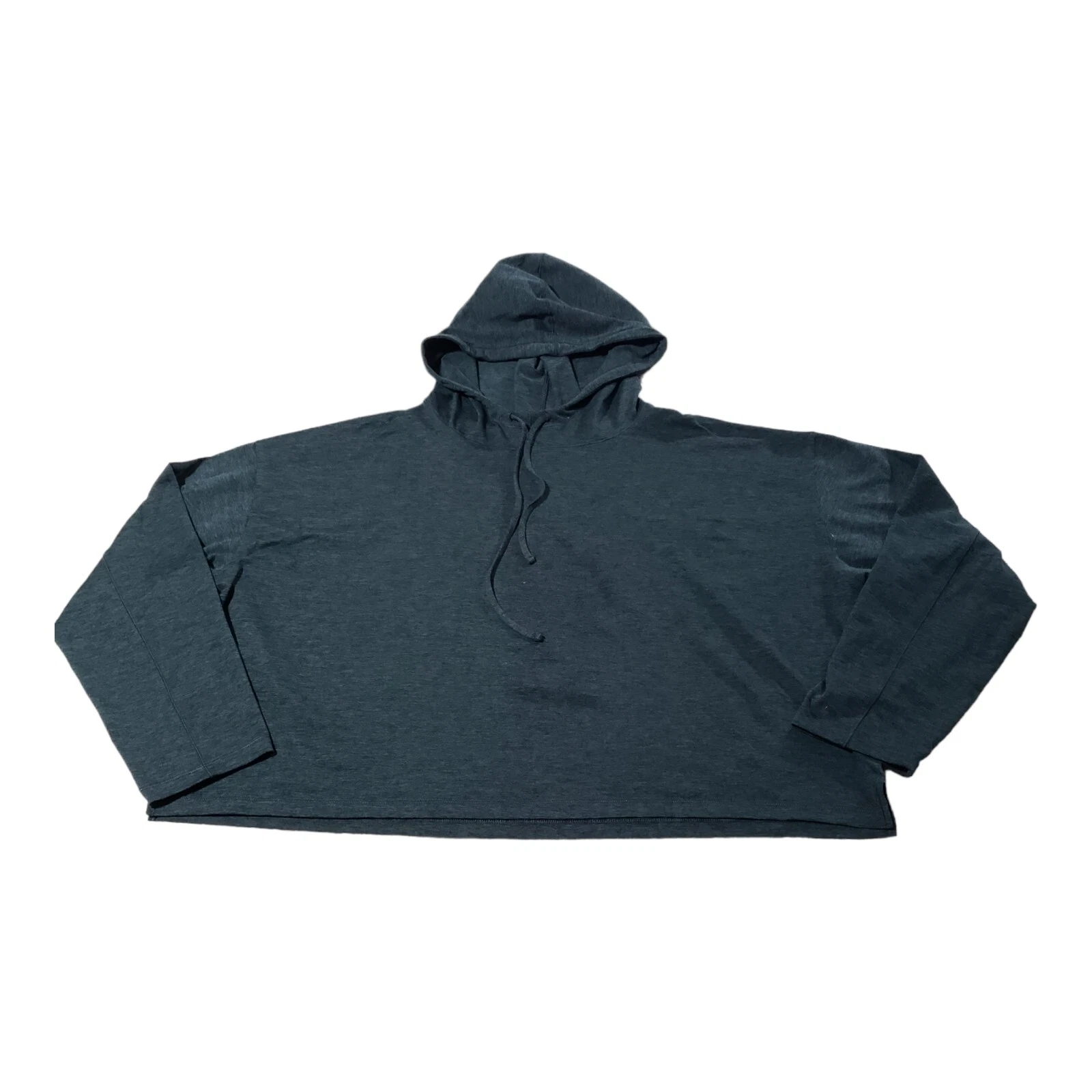 girlfriend-collective heathered long sleeve hoodie
