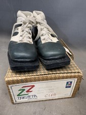 Scarpe da neve vintage Trezeta fondo sci nordico norma alpino 3 pin scarponi