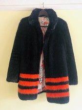 Shrimp Faux Fur Coat Size L 