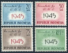 Indonesia 479-482, MNH. Michel 249-252. Constitution of 1945. 1959.