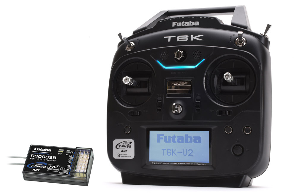 Futaba T6K V2 - 8 Channel 2.4GHz T-FHSS (Dry) & R3006SB Combo (Mode 1) P-CB6K R Futaba T6K V2 - 8 Channel 2.4GHz T-FHSS (Dry) & R3006SB Combo (Mode 1) P-CB6K R