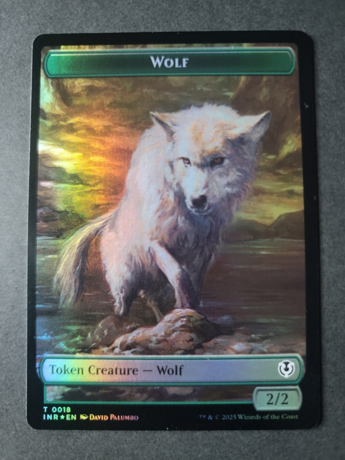 Wolf / Arlinn, Embraced By the Moon (Foil) Token MTG Innistrad Remastered