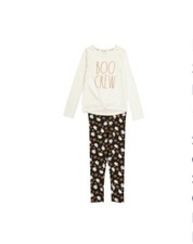 Rae Dunn 2 Piece Pant Set, Boo Crew, Girls Size 4T, Halloween