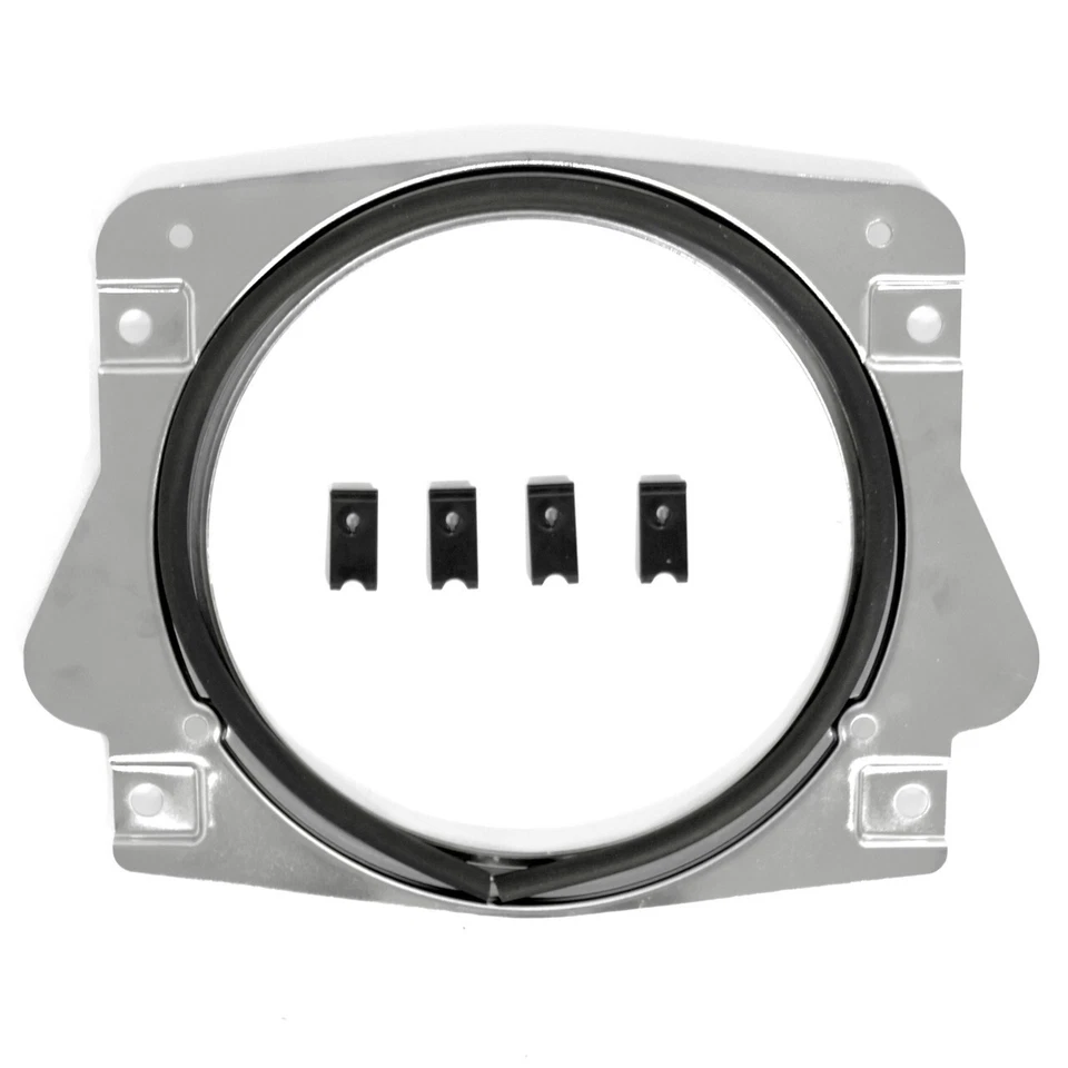 Bisel de cuadro de instrumentos de metal cromado para Ford Bronco 1966-1977 Foto 3 de 4