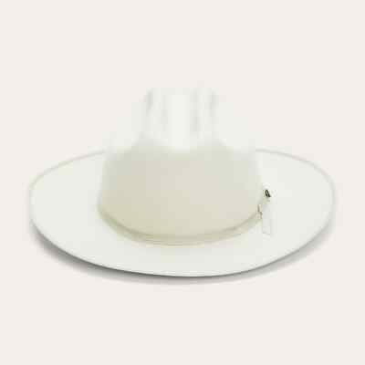 Stetson® Pure Beaver Fur Felt Hat Open Road Alabaster 1865 + Free