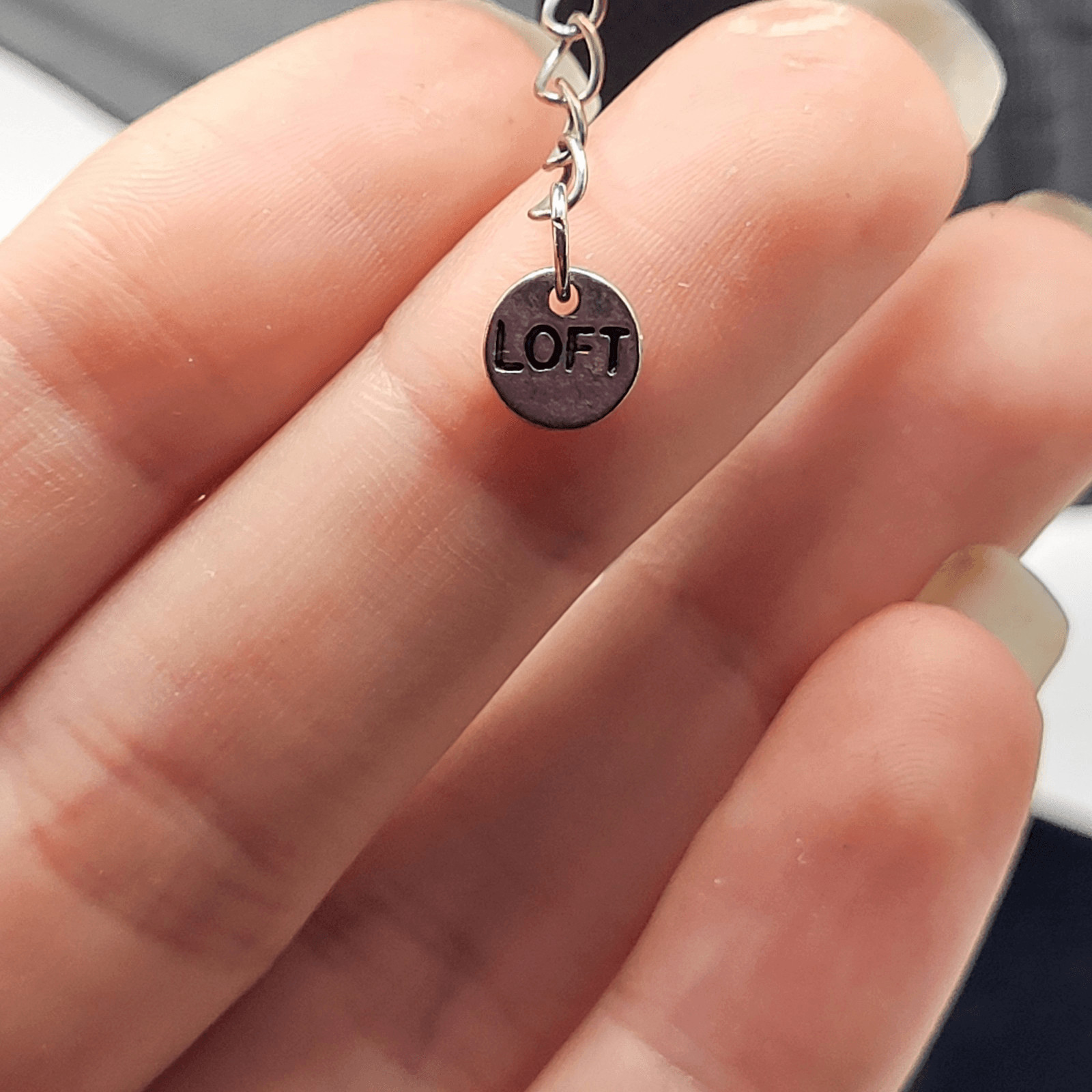 LOFT Silver Rhinestone Bib Statement Necklace 20in - image 3